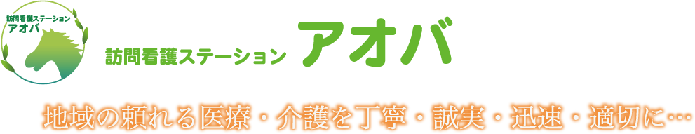 訪問看護ステーションアオバ　地域の頼れる医療・介護を丁寧・誠実・迅速・適切に・・・